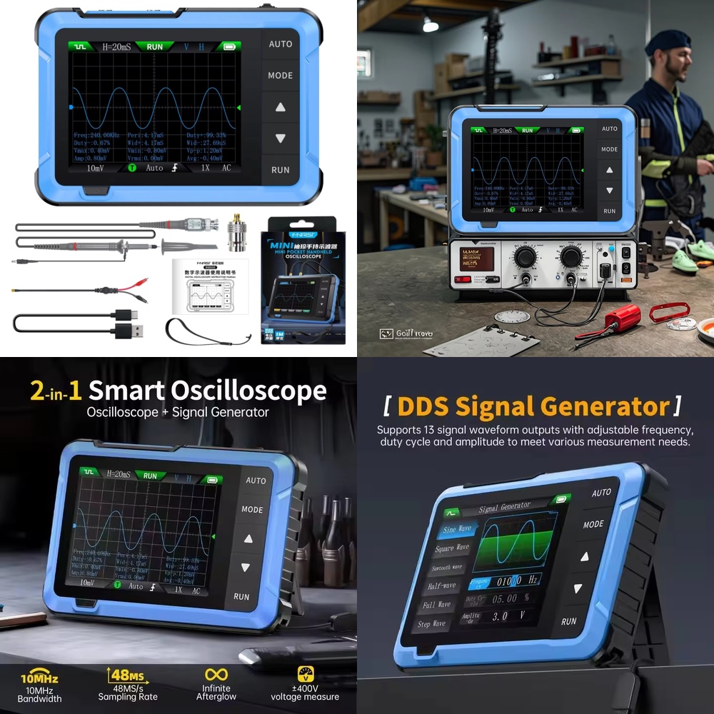 Electronic Repair - جهاز راسم ذبذبات رقمي محمول صغير