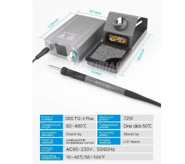 OSS T12-X PLUS محطة لحام سبيكة - مراجعة Electronics Repair Plus وسعره