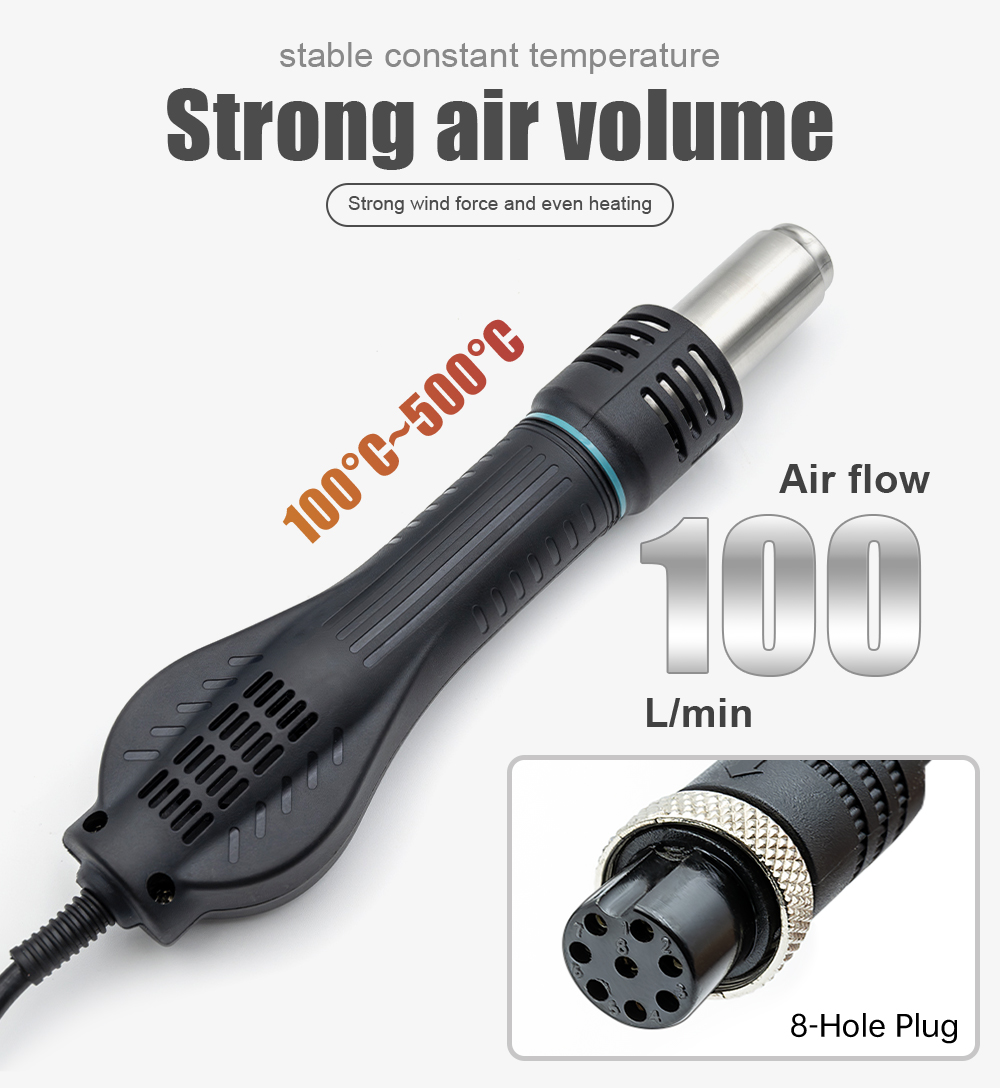 مسدس هواء ساخن JCD 858DW بقوة  - مراجعة Hot Air Station 858 وسعره