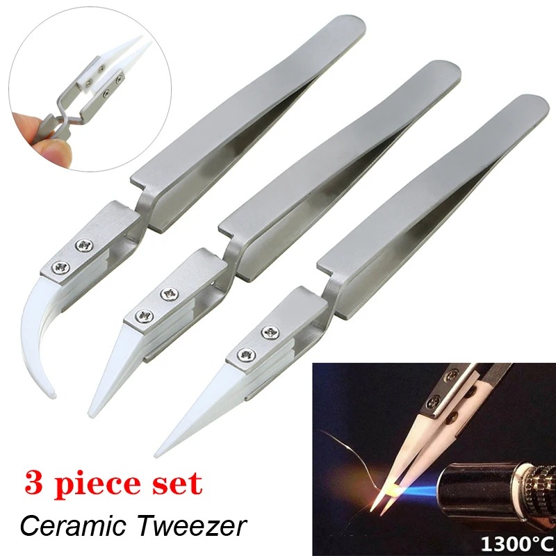 ملقط سيراميك مستقيم مضاد للكهر - مراجعة Electronics Repair Tools And Equipment وسعره
