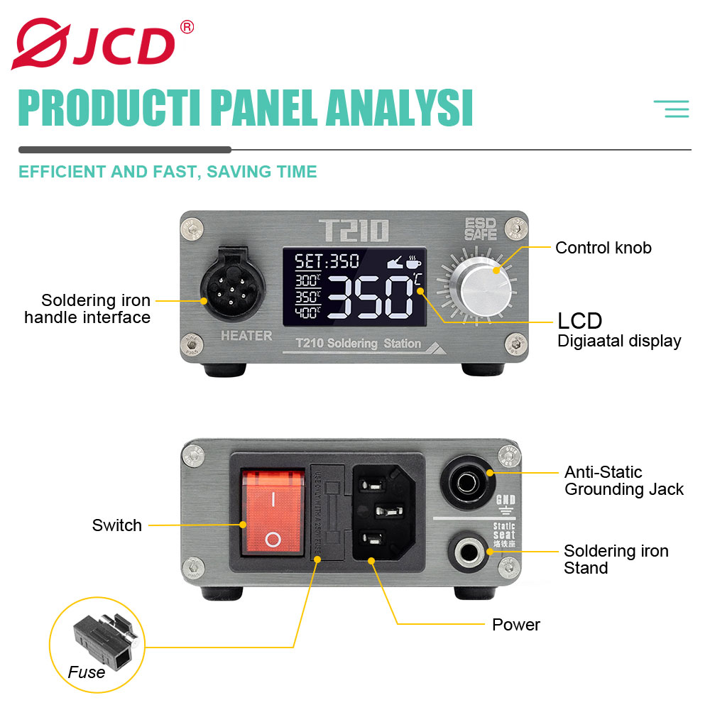 محطة لحام ذكية JCD T210، معدات - مراجعة Electronics Repair Tools And Equipment وسعره