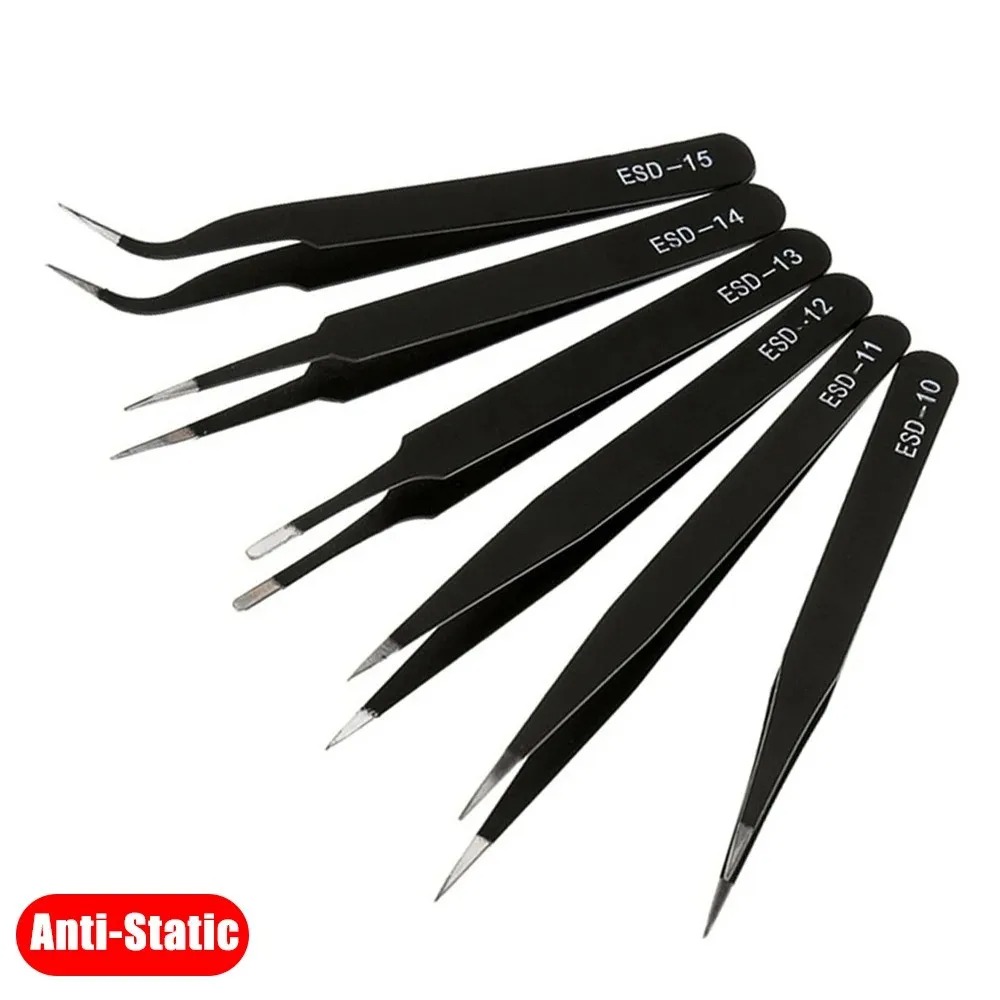 6 قطعة مجموعة ملاقط الدقة ESD  - مراجعة Electronics Repair Tools And Equipment وسعره