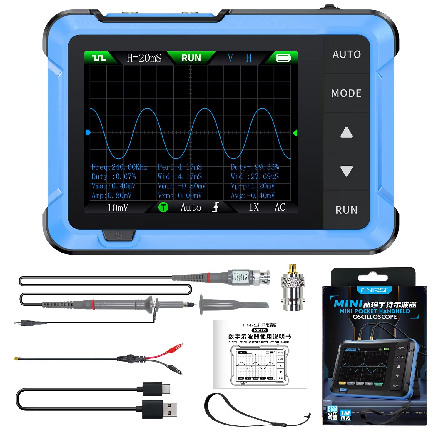 جهاز راسم ذبذبات رقمي محمول صغ - مراجعة Electronic Repair وسعره