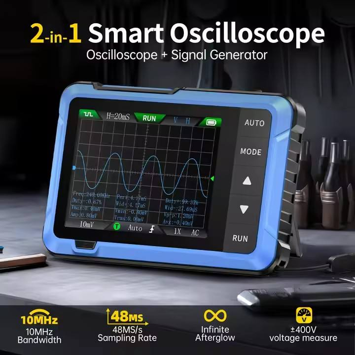 جهاز راسم ذبذبات رقمي محمول صغ - مراجعة Electronic Repair وسعره