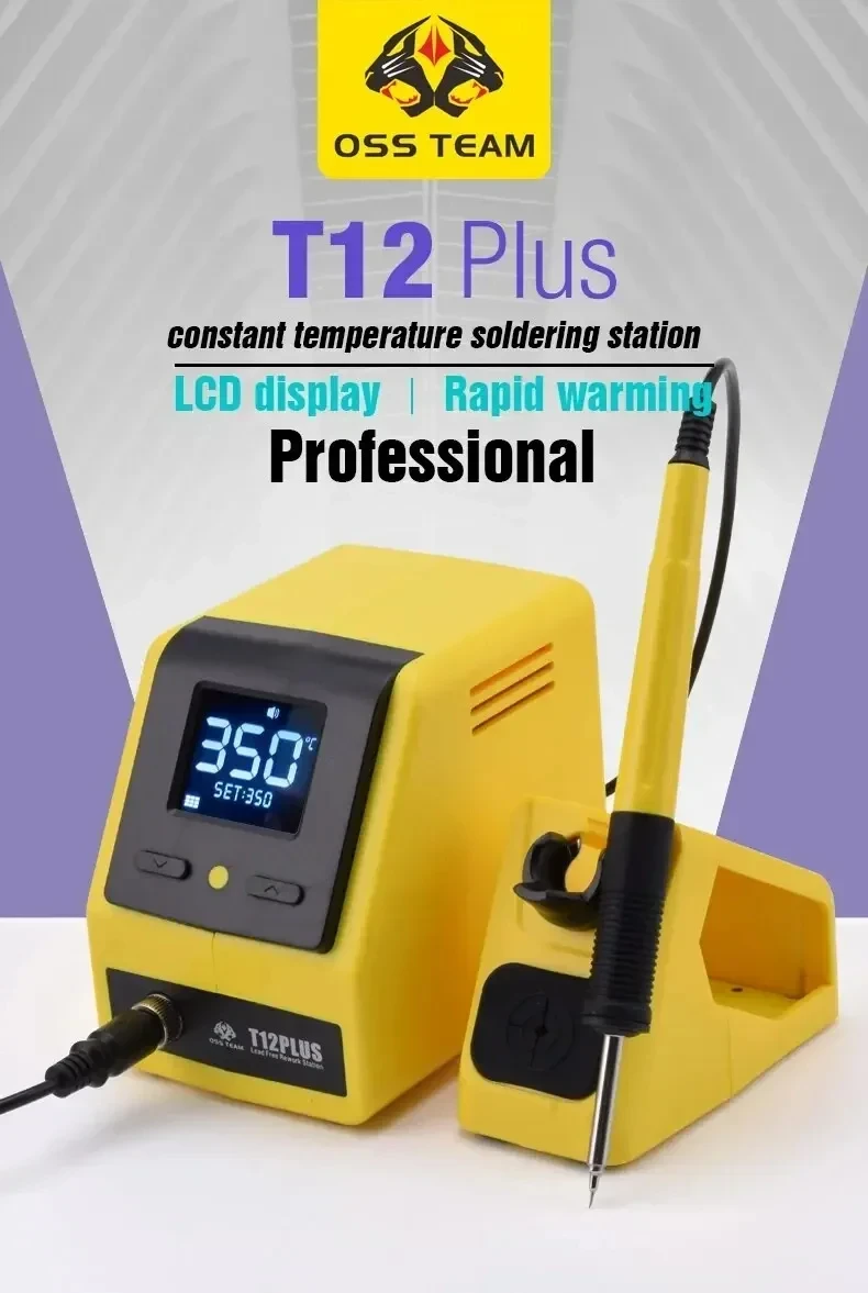 محطة لحام رقمية OSS T12 Plus م - مراجعة Electronics Repair Plus وسعره